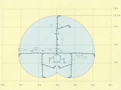 ブーム作業範囲図